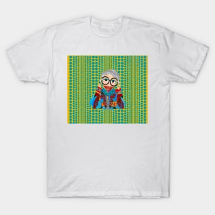 A chic Turquoise Iris Apfel inspired Items T-Shirt